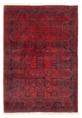 Traditional Vintage Hand-Knotted Area Rug 3’5″ x 4’9″ Oriental Wool Carpet