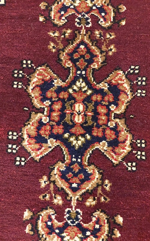 Lovely Vintage 1950-1960's Wool Pile, Natural Dye Rug Turkey 3’4”x1’8” gallery