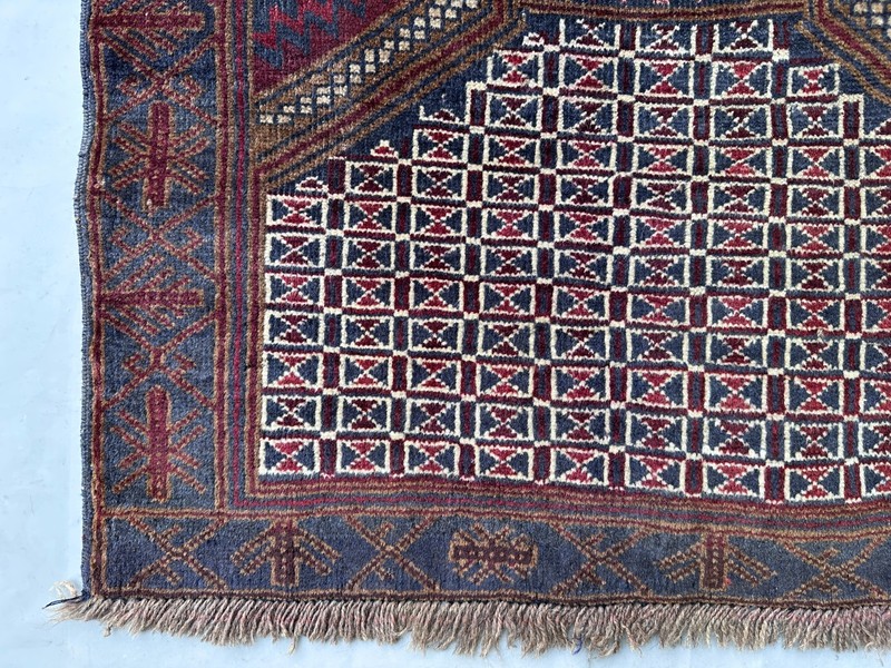 Vintage Gorgeous Natural Vegetable Dye Afghan Zakani Nomad Tribal Prayer Carpet gallery