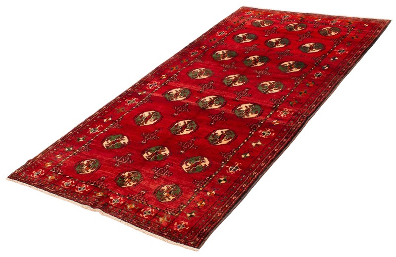 Vintage Traditional Hand-Knotted Area Rug 4'10" x 9'7" Oriental Wool Carpet gallery