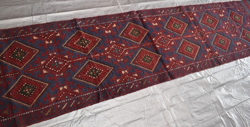 Antique Afghan Mushwani Runner Rug 2x11 Hand Knotted Wool Persian Style Hallway gallery