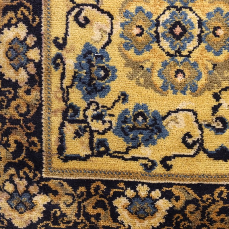 Antique Peking Carpet Cotton Wool Heavy Knot China 98 x 56 In gallery