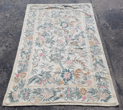 Vintage Hand Woven Traditional Kashmiri Multicolor Kilim Rug Carpet 160×104 cm