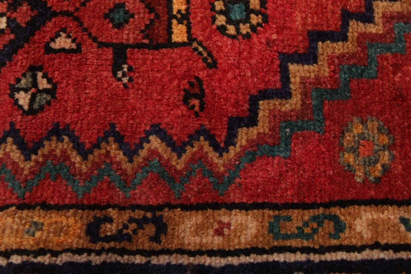 Vintage Hand-knotted Runner Rug 3'4" x 9'5" Traditional Oriental Wool Carpet gallery