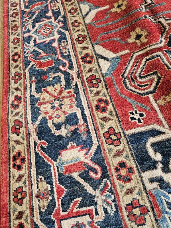6x9 VINTAGE DESIGN TURKISH HERIZ SERAPI ANTIQUE gallery
