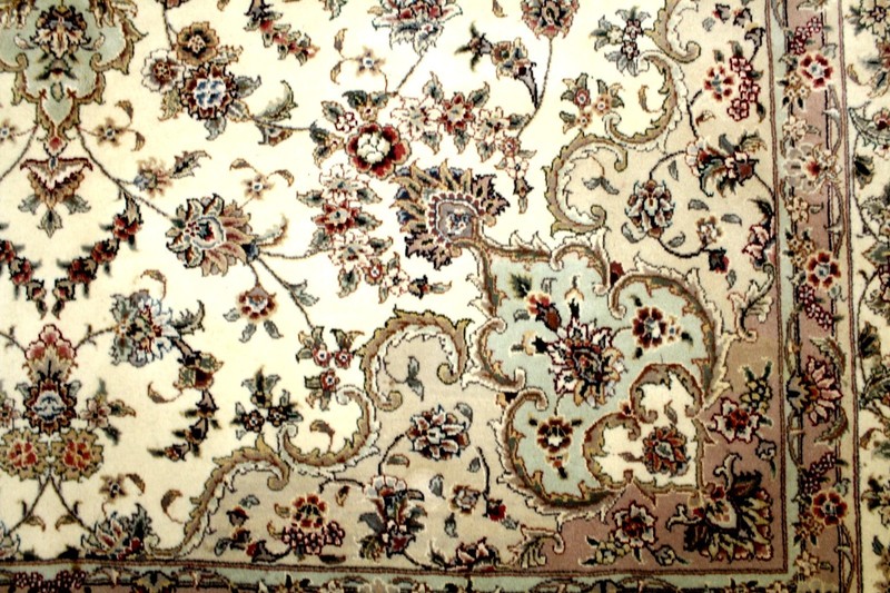 8X11 BREATHTAKING MASTERPIECE 400+KPSI 50RAJ HAND KNOTTED SILK WOOL TABRIZZ RUG gallery
