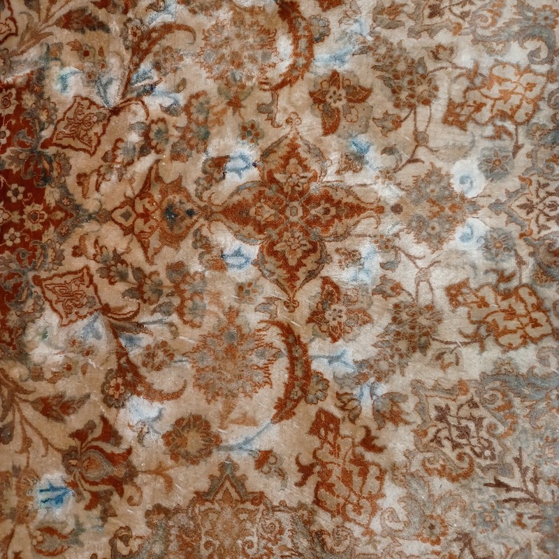 Middle Eastern Oriental Is-phahan silk and kork wool 4'10" x 7'3" c. 1950 gallery