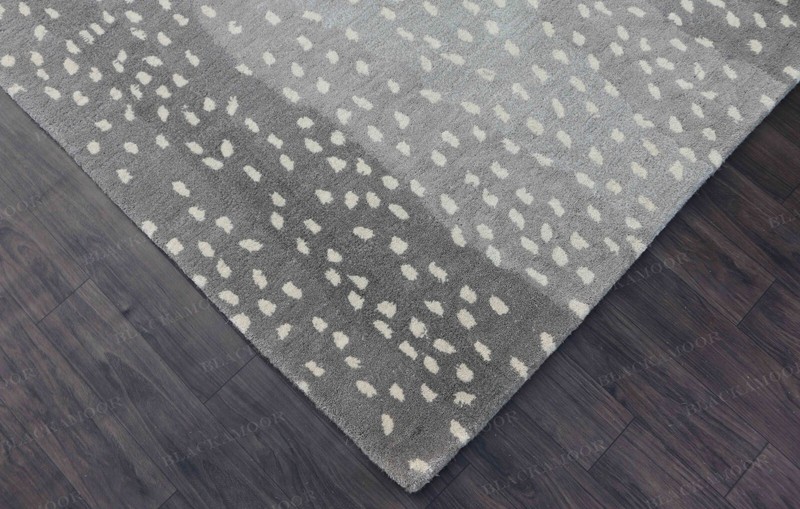Antelope Chetah Animal Grey Contemporary Handmade Tufted 100% Woolen area rug gallery
