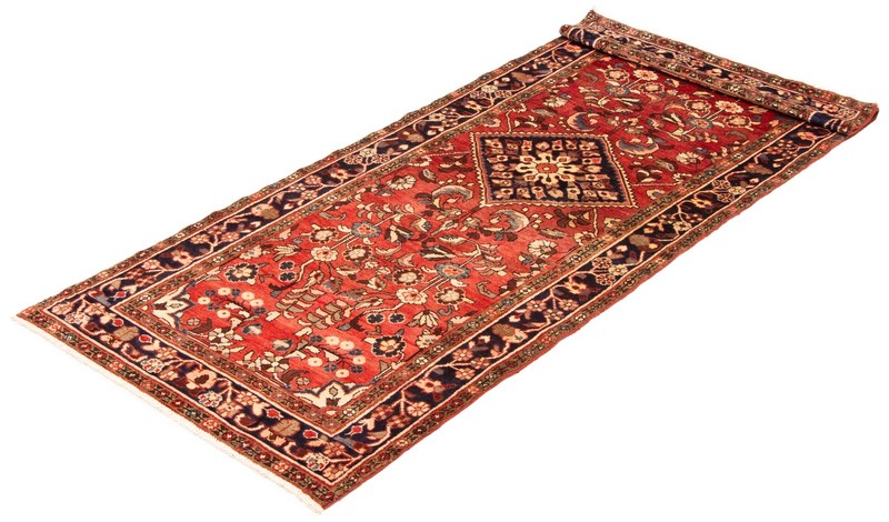 Vintage Hand-knotted Runner Rug 3'10" x 9'10" Traditional Oriental Wool Carpet gallery