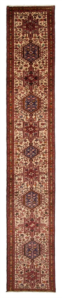Vintage Hand-knotted Runner Rug 2'2" x 13'1" Traditional Oriental Wool Carpet