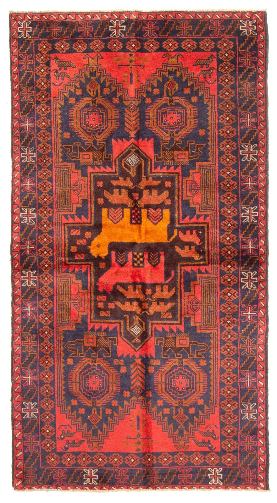 Vintage Traditional Hand-Knotted Area Rug 3'5" x 6'7" Oriental Wool Carpet gallery
