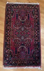 Antique Karastan Rare Vintage Wool Rug Pattern 5517 ~ 1 ft 8.5 in X 3 ft 2 in