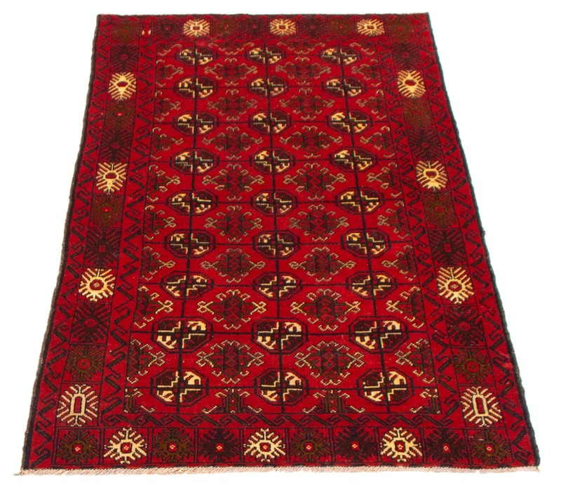 Vintage Hand-Knotted Carpet 3'5" x 6'6" Traditional Oriental Wool Area Rug gallery