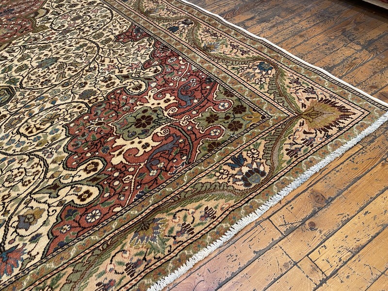 Vintage 1960-1970's Turkish Bunyan Rug 6’5”x10’ Handmade Area Rug gallery