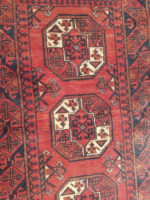 Vintage Hand Made Traditional Rug Epic Oriental Wool Multicolor Carpet 288x83 cm gallery