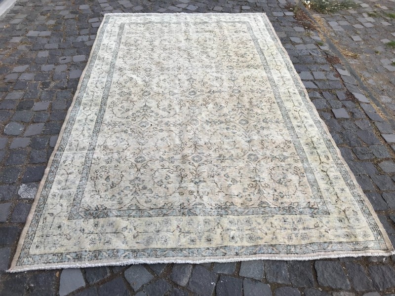 Bohemian Large Rug, Turkish Vintage Rug, Handmade Wool Rug, 5,2 x 8,5 ft gallery