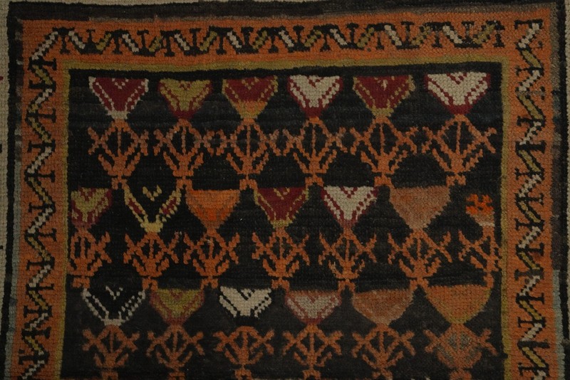 Pre-1900 Caucasian Vegetable Dye Antique Rug 4x6 Wool Hand-knotted Carpet gallery