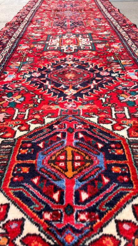 3' x 15'11'' Vintage Rug Runner Carpet Natural Village Handmade Rug.SKU:P1756 gallery