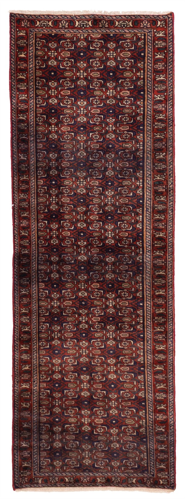 2'8" x 8'0" Vintage Hand-knotted Runner Rug Traditional Oriental Wool Carpet gallery