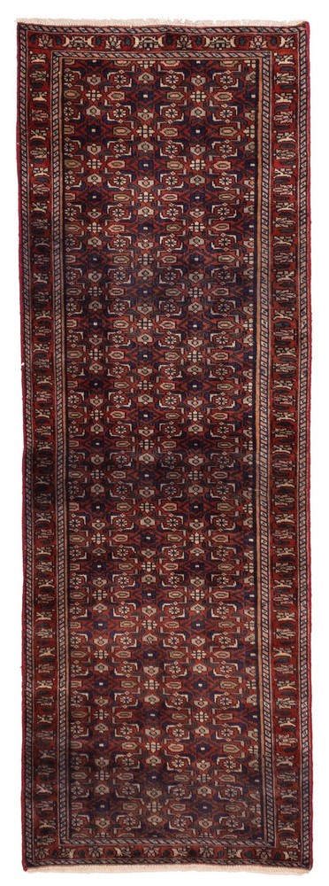 2'8" x 8'0" Vintage Hand-knotted Runner Rug Traditional Oriental Wool Carpet