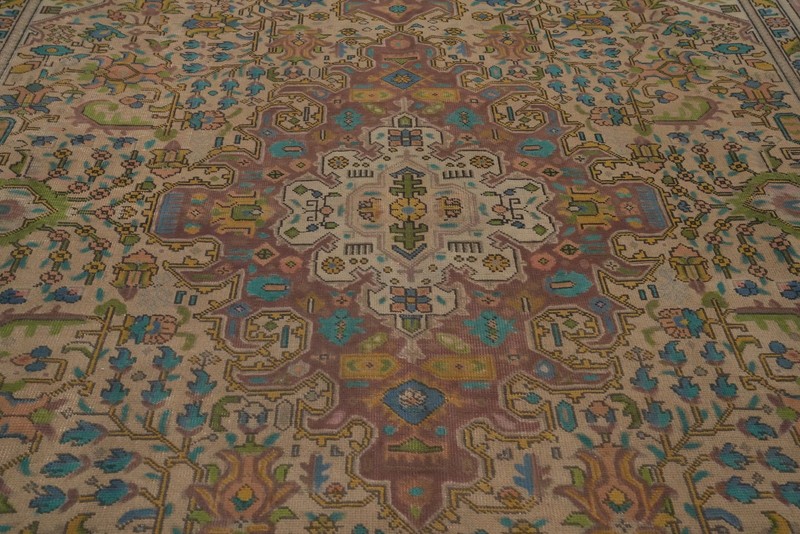 Vintage Geometric Traditional Hand-made Living Room Area Rug Wool Carpet 9x13 gallery