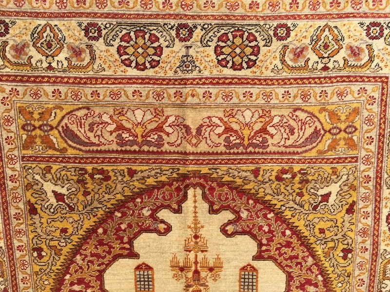 ANTIQUE GORDES RUG Circa : 1890 Size 4' 5" x 6' 6" gallery