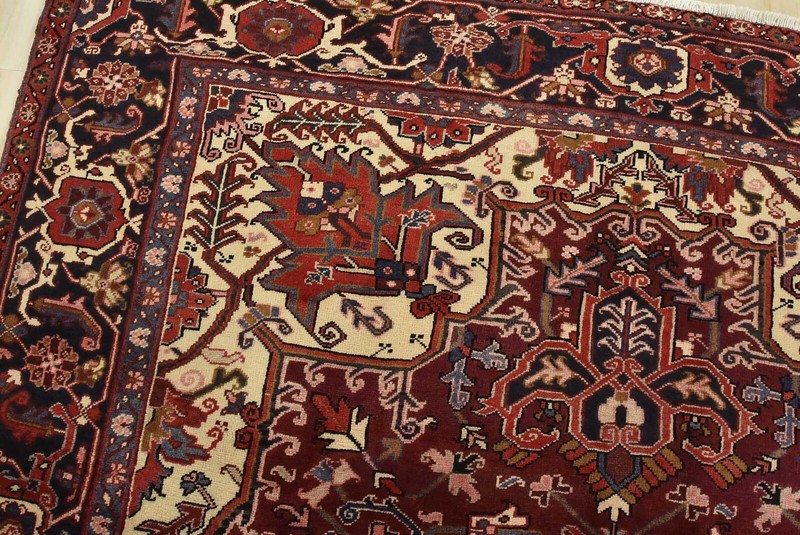 Vintage Tribal Rug 7’7” x 11′ Red Wool Traditional Hand-Knotted Oriental Carpet gallery