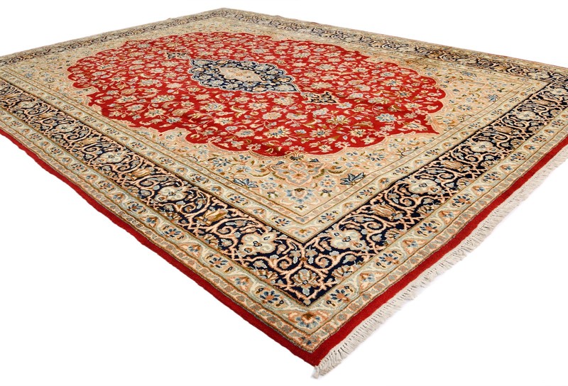 9X12 ft One-of-a-Kind Red Oriental Rug Classic Floral Style Bedroom Decor Carpet gallery