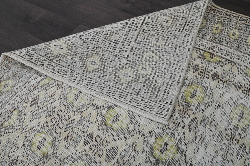 Oushak Turkish Vintage Rug 6x9 Kilim Rug Anatolian Handmade Boho Decor BEIGE gallery