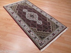 3×5 INTRICATE FORMAL MAHI Handmade-knotted FINE Wool/Silk Highlights Rug 583290