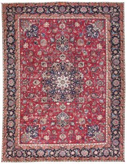 Handmade Distressed Vintage Oriental Rug Antique Floral Design Carpet 10X13 ft