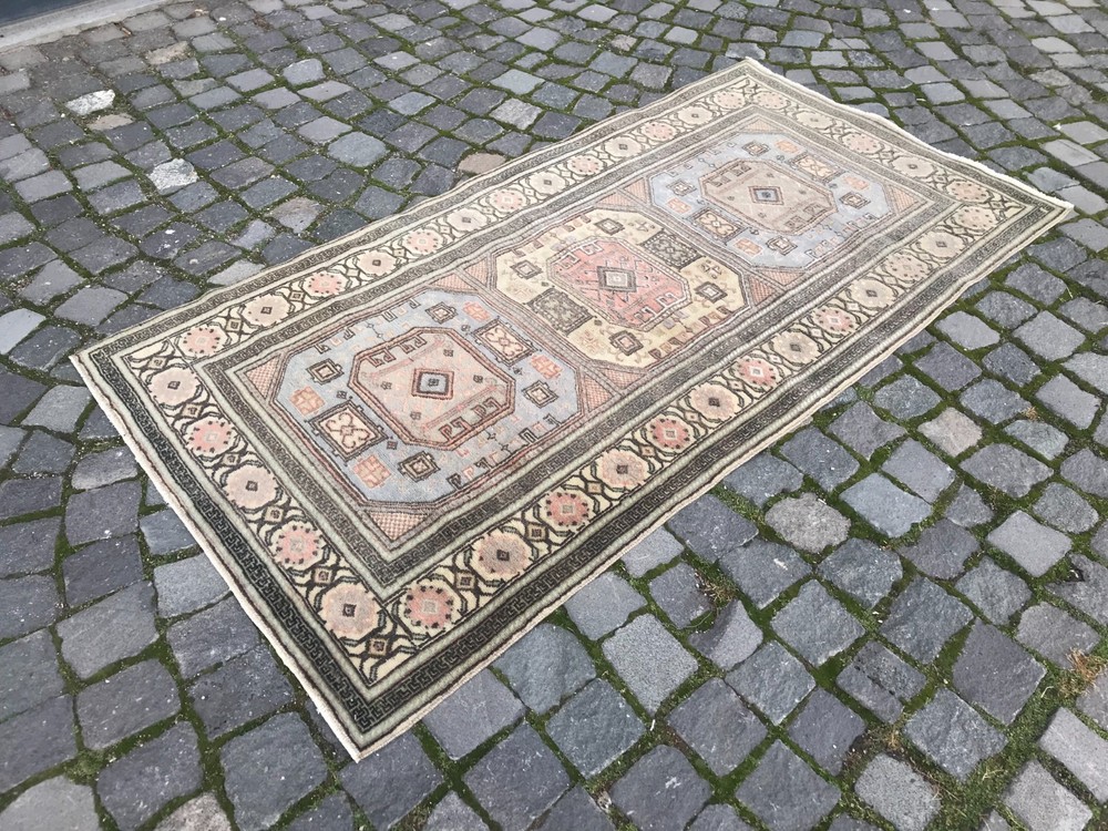 Home Decor Rug, Turkish Vintage Rug, Boho Decor Rug,3,1 x 5,9 ft