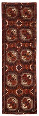4’2″ x 13’4″ Vintage Hand-knotted Runner Rug Traditional Oriental Wool Carpet