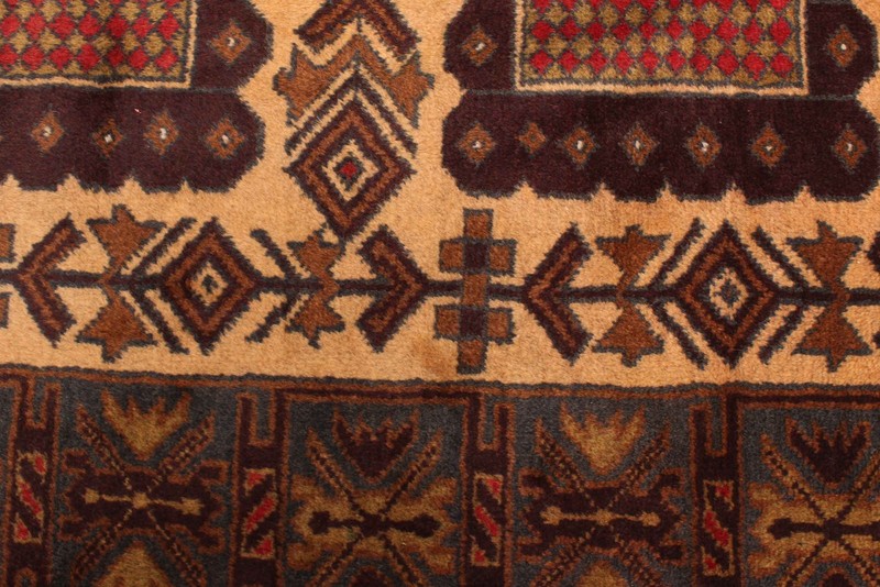 Vintage 3'4" x 6'2" Traditional Hand Knotted Vegetable Dye Wool Area Rug gallery