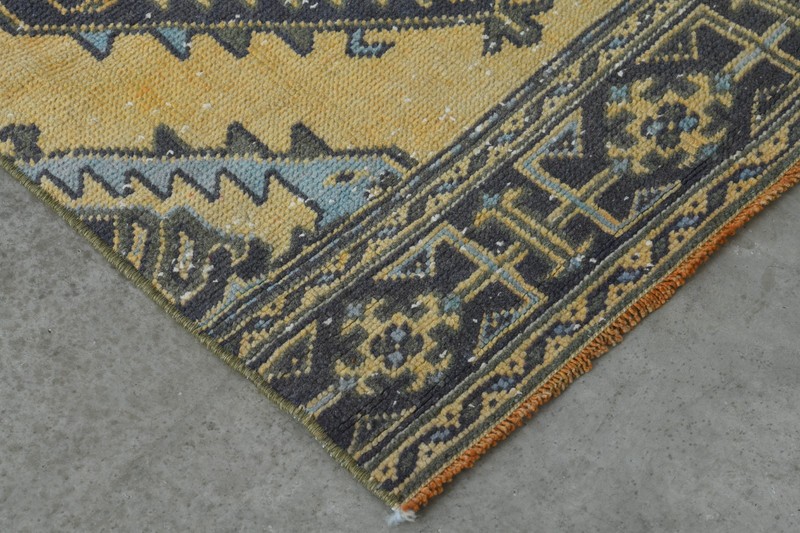 3x11 ft, turkish rug runner, hand-knotted vintage runner, oushak runner rug, 50 gallery