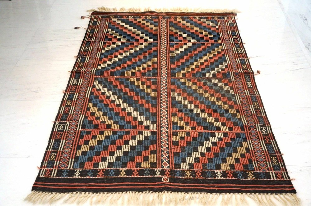 Cicim Kelim, Anatolien um 1910, 220 x 120 cm, perfekte Erhaltung!