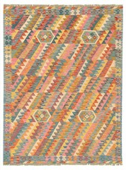 Vintage Hand Woven Area Rug 5’8″ x 7’10” Traditional Wool Oriental Carpet