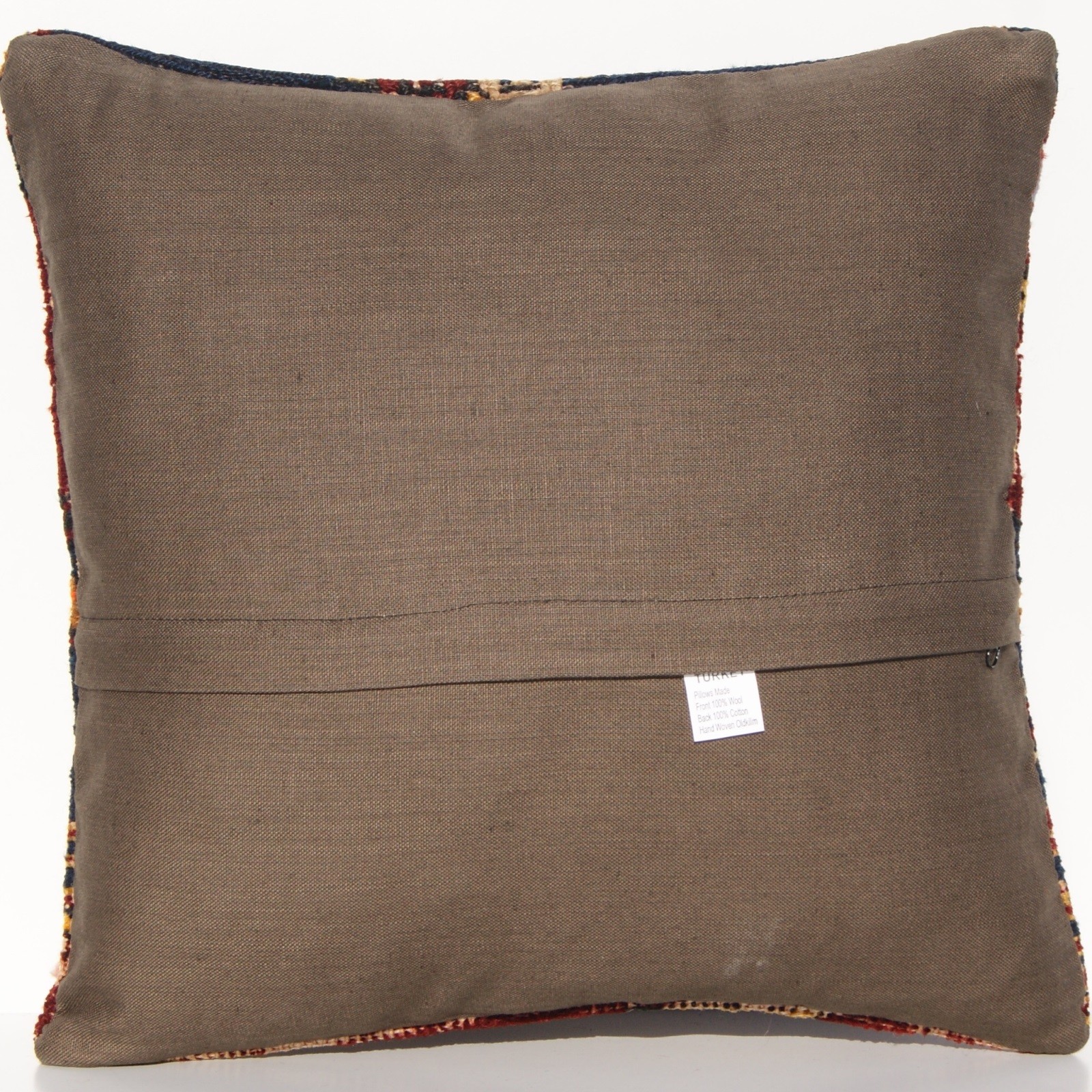 16" EMBROIDERED PILLOW CASE CAUCASIAN WOOL SQUARE SUMAK HANDMADE KILIM AREA RUGS gallery