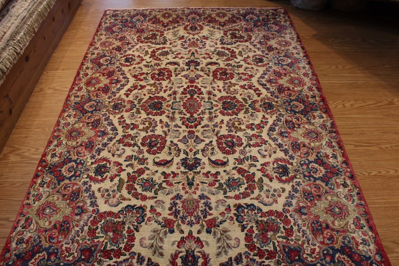 8' X 5' HANDMADE KIRMAN Authentic Circa 1920's Traditional Antique Rug 5x8 ft. gallery