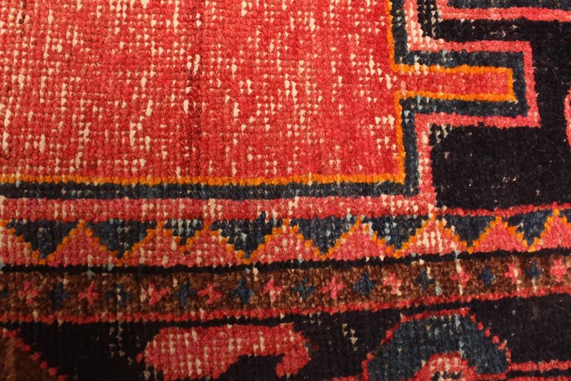 3'7" x 7'2" Vintage Hand-knotted Runner Rug Traditional Oriental Wool Carpet gallery