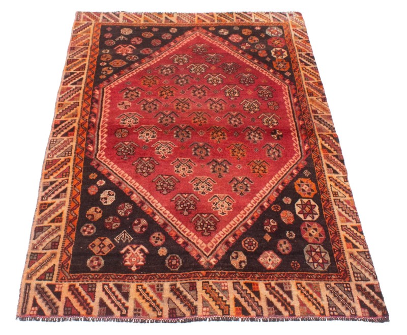 Vintage Hand-Knotted Area Rug 4'9" x 7'10" Traditional Oriental Wool Carpet gallery