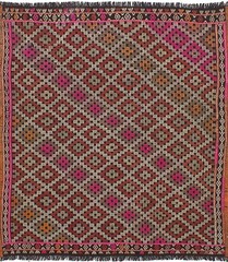 Vintage 5’0″ x 5’6″ Traditional Wool Hand Woven Oriental Area Rug