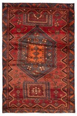 Vintage Traditional Hand-Knotted Area Rug 3’9″ x 5’9″ Oriental Wool Carpet