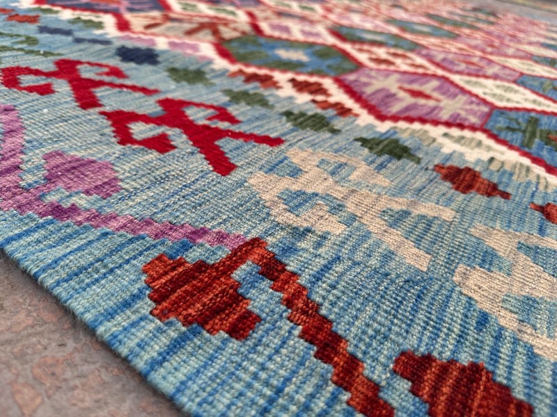 10x13 ft Oriental Turkish Large Modern Handwoven Afghan Multicolor Turkmen Rug gallery