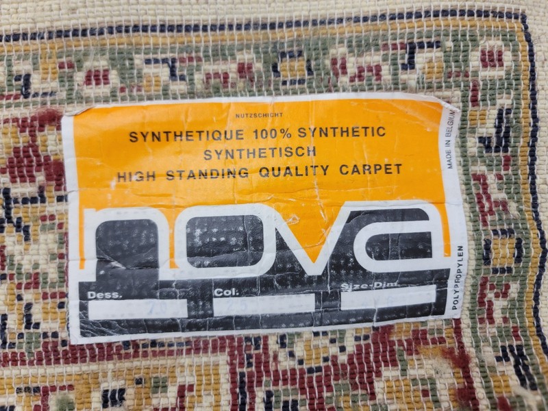 Belgium Power Loomed Rug 5 x 7 Heriz Pattern Vintage Carpet by NOVA gallery