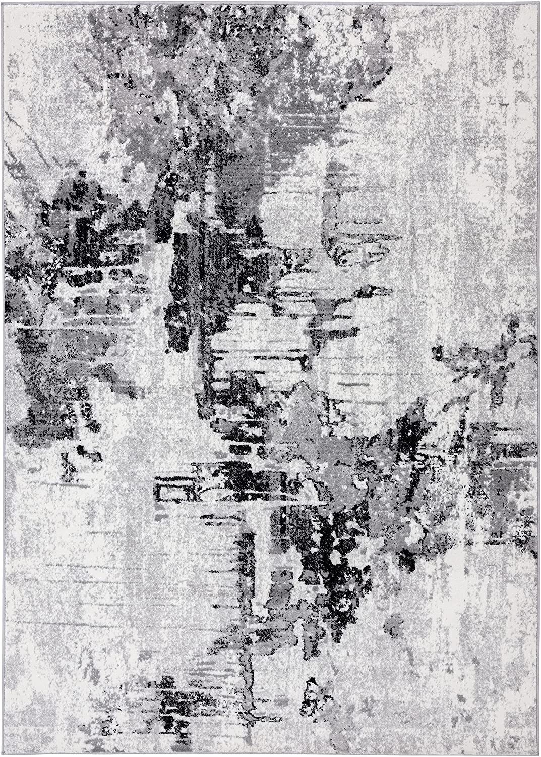 Contemporary Area Rug Gray Abstract Modern Rug Top Quality Carpets Premium Rugs gallery