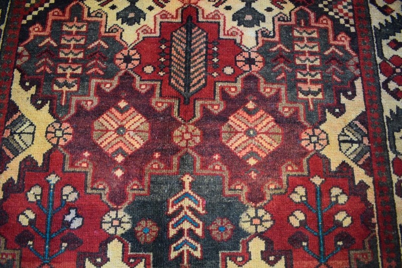 Rug. S Antique Vintage Tribal Handmade Wool Area Rug Oriental Carpet 4'5 x 6'7 gallery