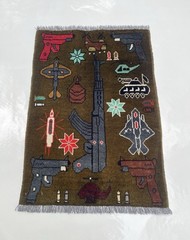 #415. War rug Afghan War Rug Wool Rug Beautifully Made Small War Rug 79x57cm