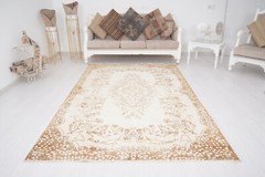 Turkish Rug Oushak Area Rug Vintage Rug Neutral Rug 5×9 Handmade Rug, 922