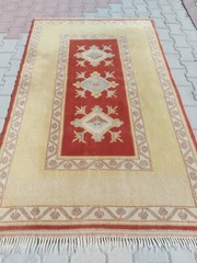 Handmade Rug, Vintage Handmade Rug Handmade Wool Rug Natural Antiq Vintage Rug